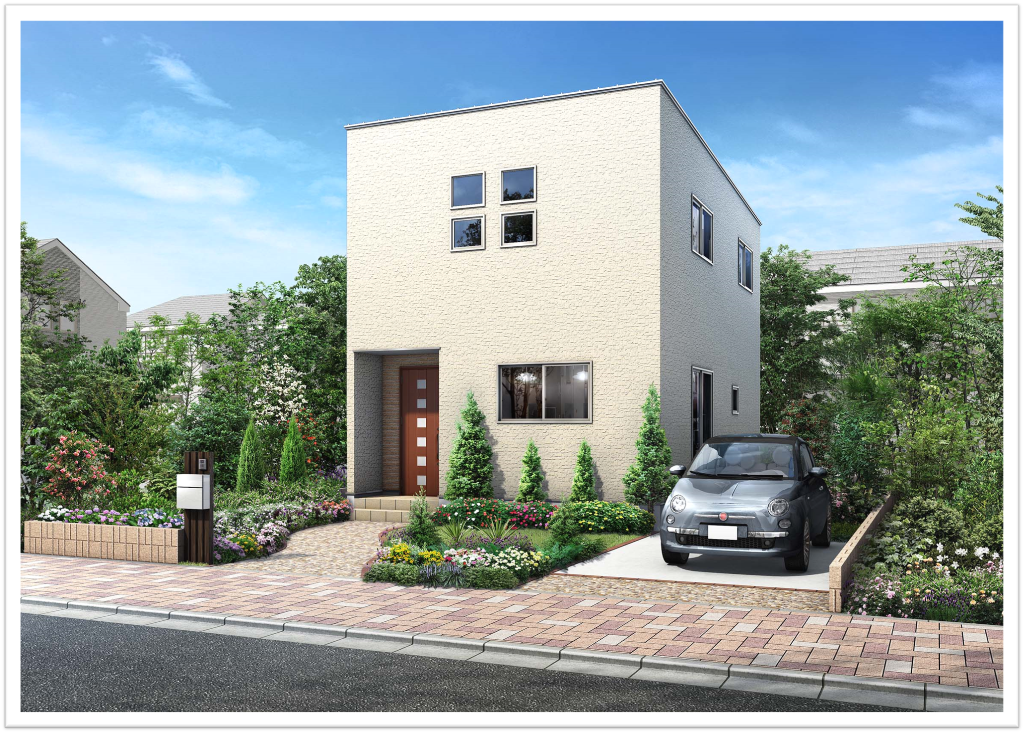 モダンなデザインの住宅